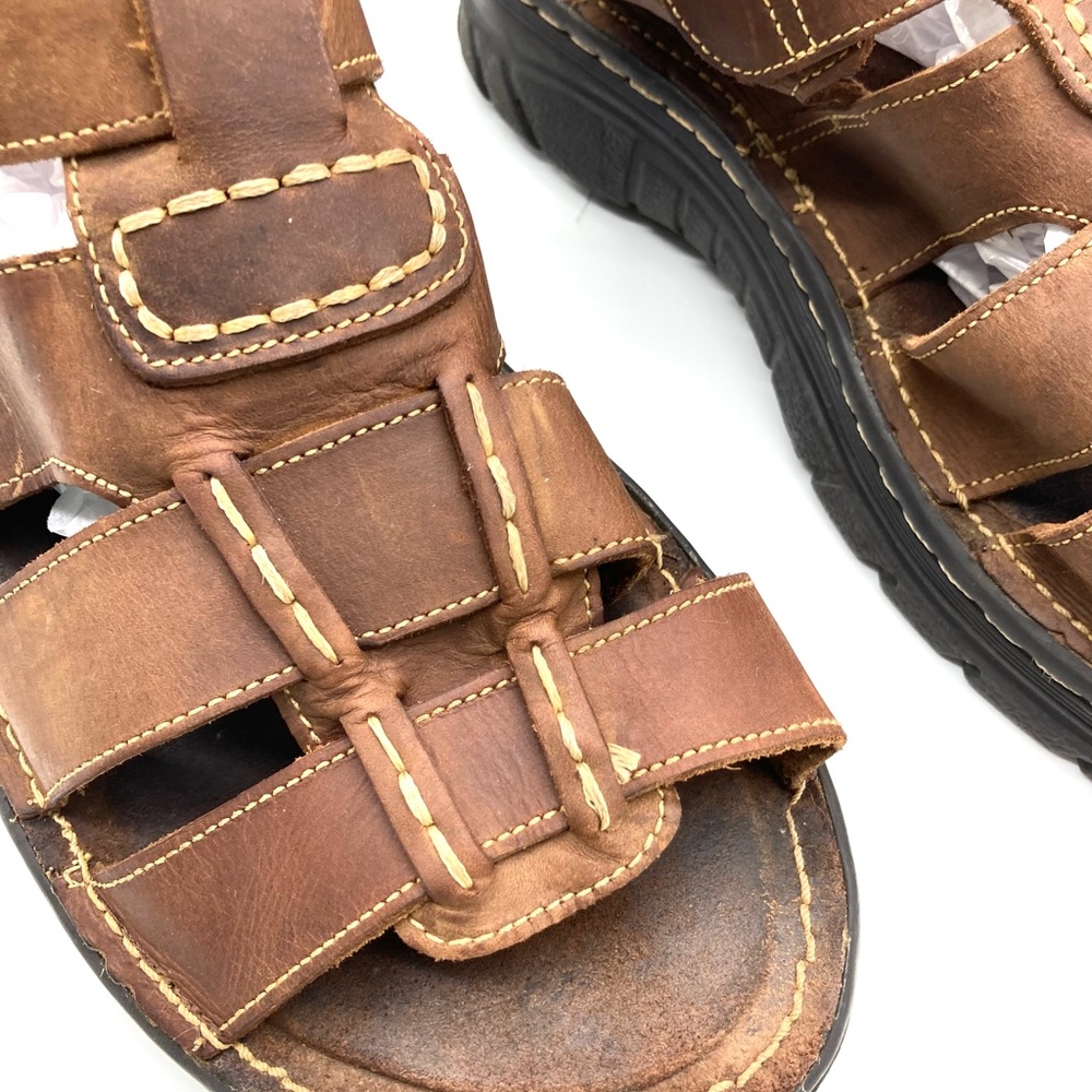 Men’s Red Stone Fisherman Vintage Sandals - Picture 7 of 16